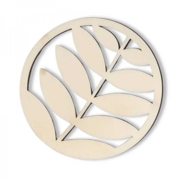 Leseni podstavki za pijačo List - komplet